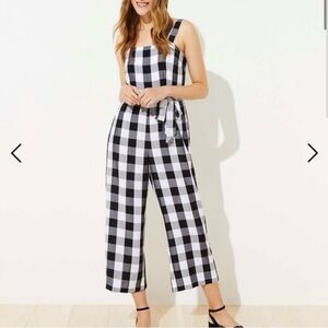 Black and White Checkered Jumpsuit